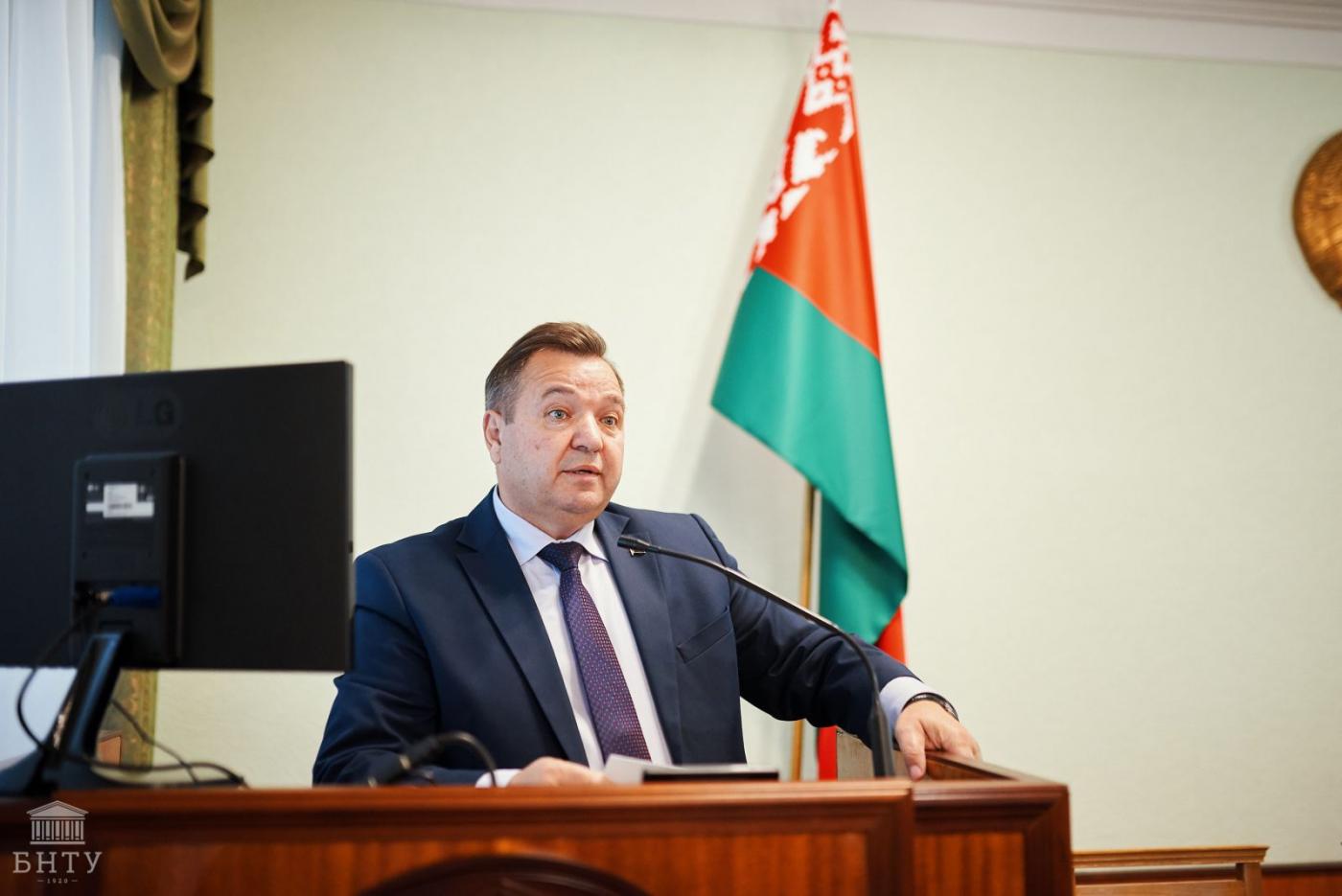 21 ноября факультет горного дела и инженерной экологии посетил Министр природных ресурсов и охраны окружающей среды Андрей Павлович Худык